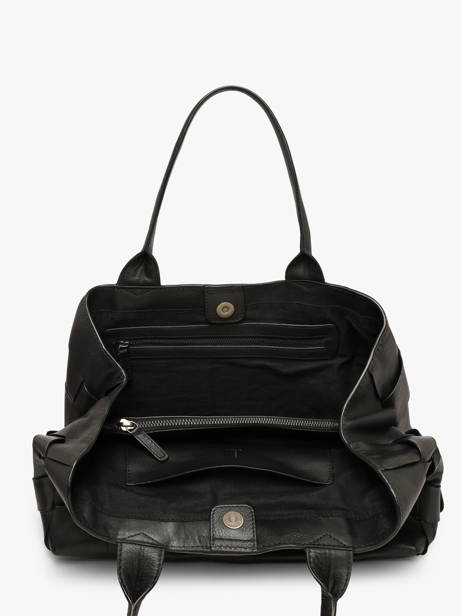 Schoudertas Heritage Leder Biba Zwart heritage WAN7L ander zicht 2