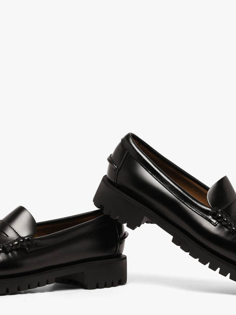 Slippers Uit Leder Sebago Zwart women 7002IJ0 ander zicht 2