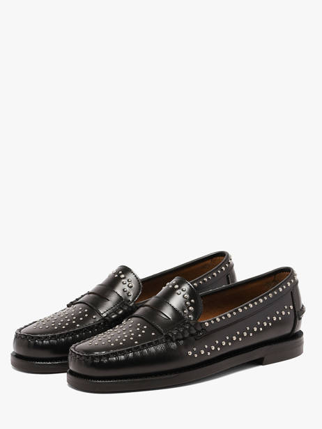 Slippers Uit Leder Sebago Zwart women 78118KW ander zicht 1