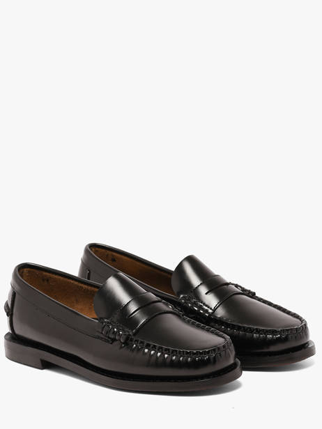 Slippers Uit Leder Sebago Zwart women 7001530 ander zicht 1