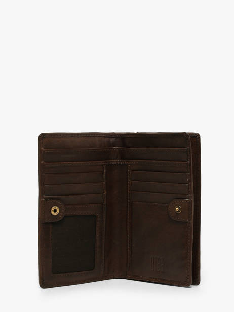 Portefeuille Leder Biba Bruin heritage ELK3L ander zicht 1