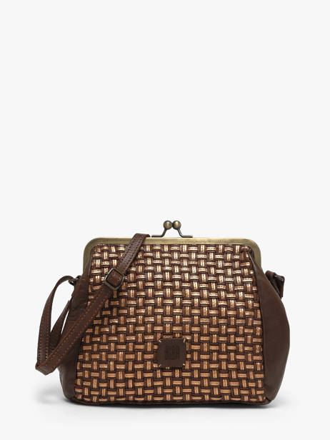 Cross Body Tas Heritage Leder Biba Bruin heritage KAB21L