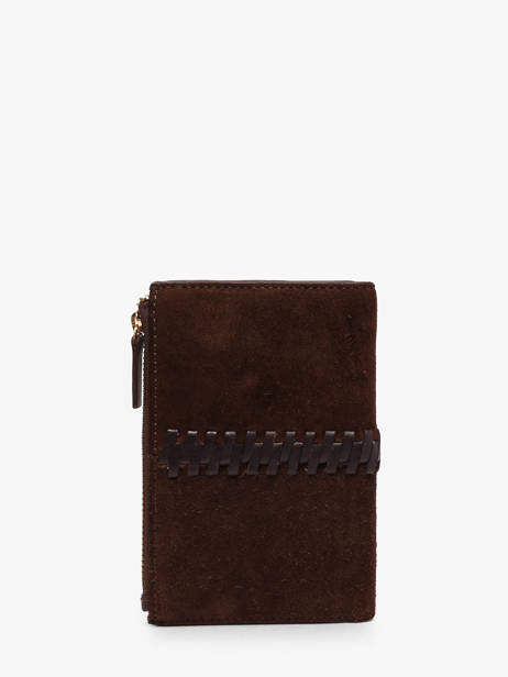 Portefeuille Leder Biba Bruin heritage NAW4L ander zicht 2