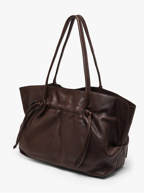 Schoudertas Leather Leder Biba Bruin leather BUY1L ander zicht 1