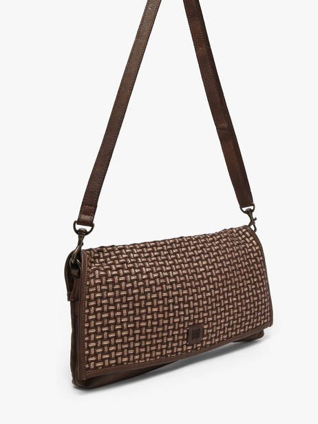 Cross Body Tas Heritage Leder Biba Bruin heritage KAB8L ander zicht 1