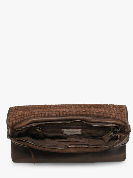 Cross Body Tas Heritage Leder Biba Bruin heritage KAB8L ander zicht 2
