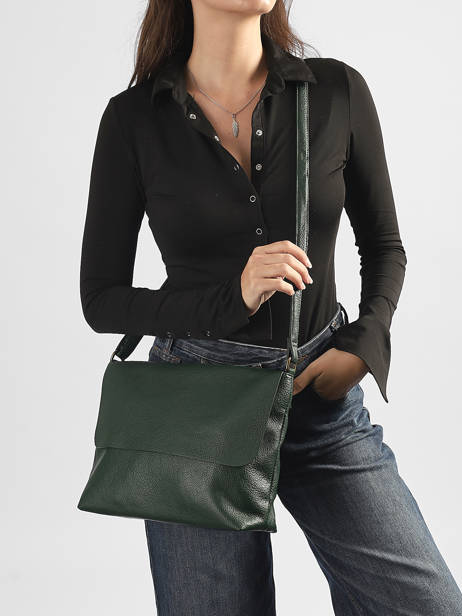Cross Body Tas Soft Mandoline Groen soft MD5231 ander zicht 1