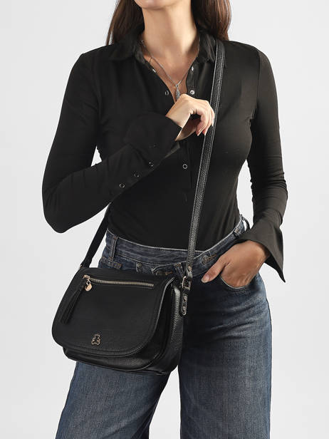 Cross Body Tas Zip Lulu castagnette Zwart zip 3 ander zicht 1