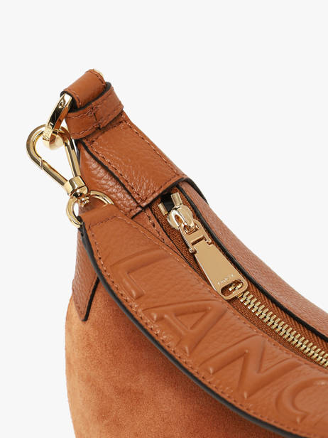 Cross Body Tas Origami Leder Lancel Bruin origami A14279 ander zicht 2