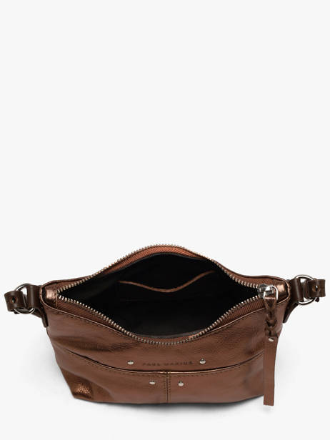 Cross Body Tas Vintage Leder Paul marius Bruin vintage LOUSTIC ander zicht 2