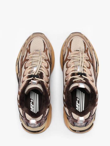 Sneakers Uit Leder Mrp star Beige women V14 ander zicht 3