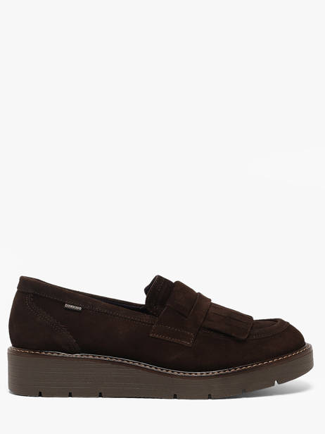 Mocassins Met Platformzool Uit Leder Dorking Bruin women CA
