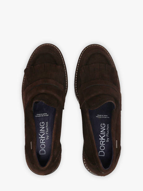 Mocassins Met Platformzool Uit Leder Dorking Bruin women CA ander zicht 3