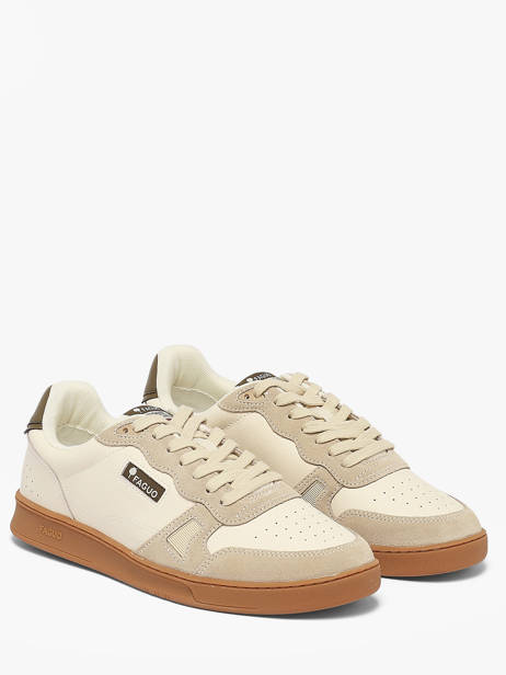 Sneakers Uit Leder Faguo Beige men 26CG3209 ander zicht 1