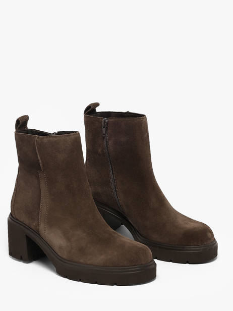Enkellaarsjes Met Hak Uit Leder Gabor Bruin women 1 ander zicht 1
