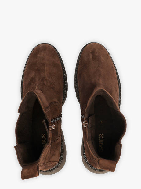 Chelsea Boots Uit Leder Gabor Bruin women 10 ander zicht 3