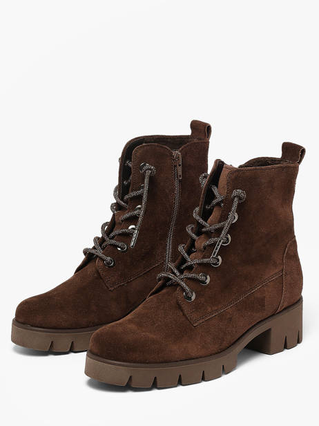 Enkellaarsjes Uit Leder Gabor Bruin women 8 ander zicht 1