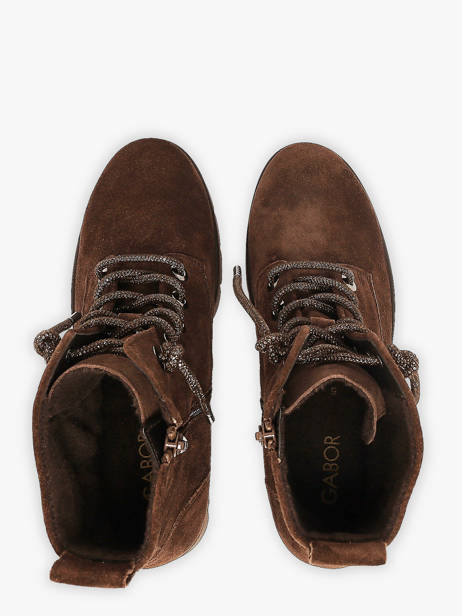 Enkellaarsjes Uit Leder Gabor Bruin women 8 ander zicht 3