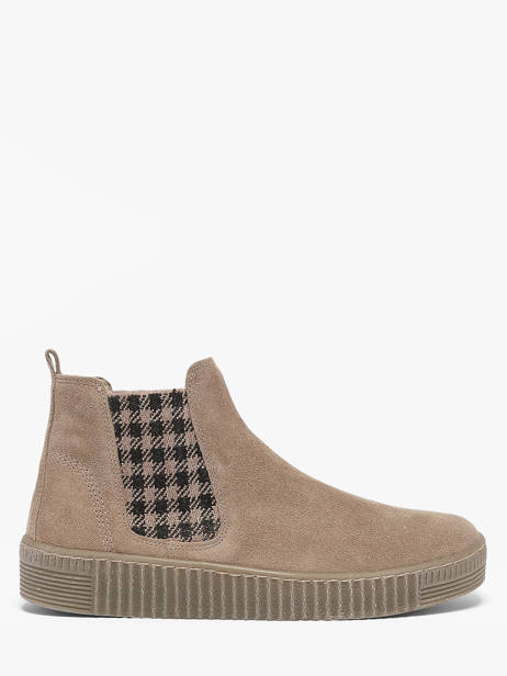 Boots Uit Leder Gabor Beige women 8