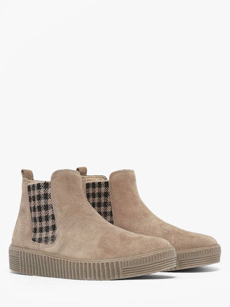 Boots Uit Leder Gabor Beige women 8 ander zicht 1