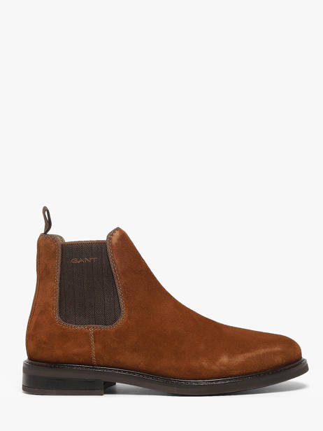 Chelsea Boots Uit Leder Gant Bruin men 33653464