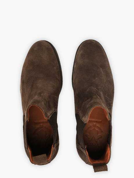 Chelsea Boots Uit Leder Kost Bruin men B00030B ander zicht 3