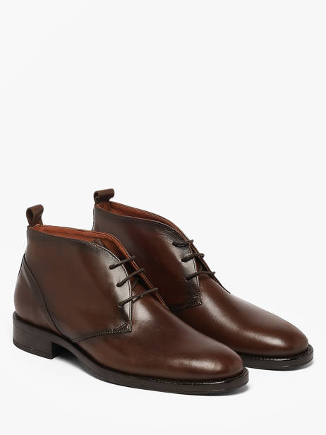 Boots Uit Leder Kost Bruin men B0100A ander zicht 1