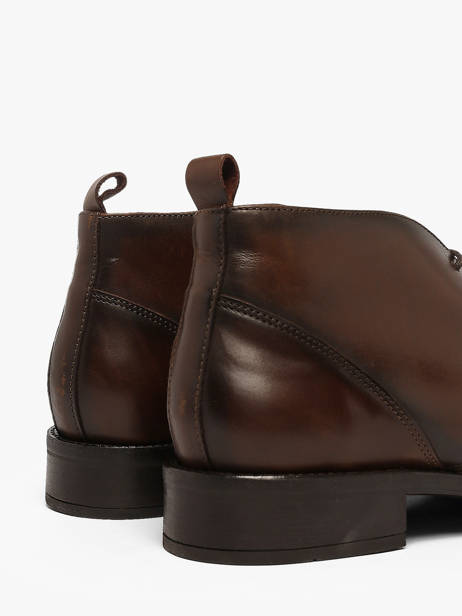 Boots Uit Leder Kost Bruin men B0100A ander zicht 2