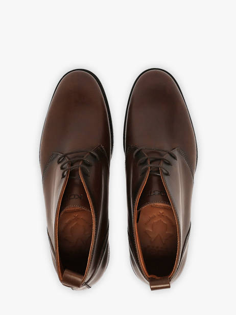 Boots Uit Leder Kost Bruin men B0100A ander zicht 3