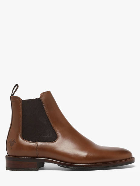 Chelsea Boots Uit Leder Kost Bruin men B0146A