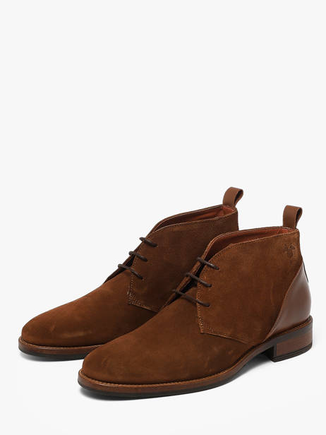 Boots Uit Leder Kost Bruin men B0100C ander zicht 1