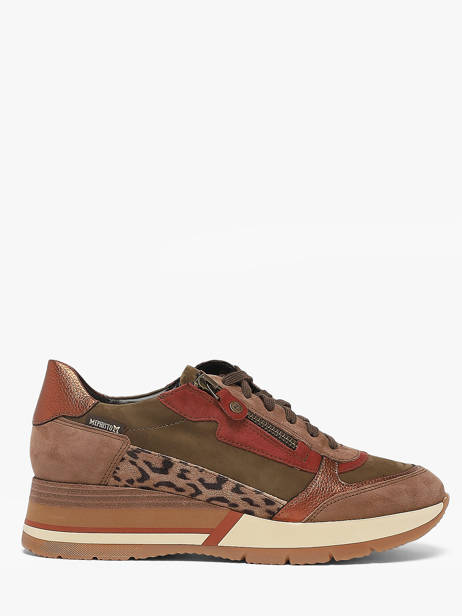 Sneakers Uit Leder Mephisto Bruin women P5148192