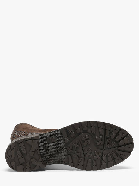 Enkellaarsjes Uit Leder Metisse Bruin women MA1024 ander zicht 4