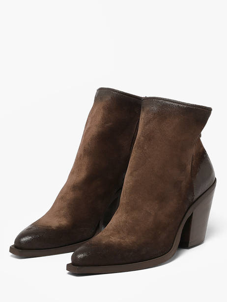 Santiago Laarzen Met Hak Uit Leder Metisse Bruin women XD2416 ander zicht 1