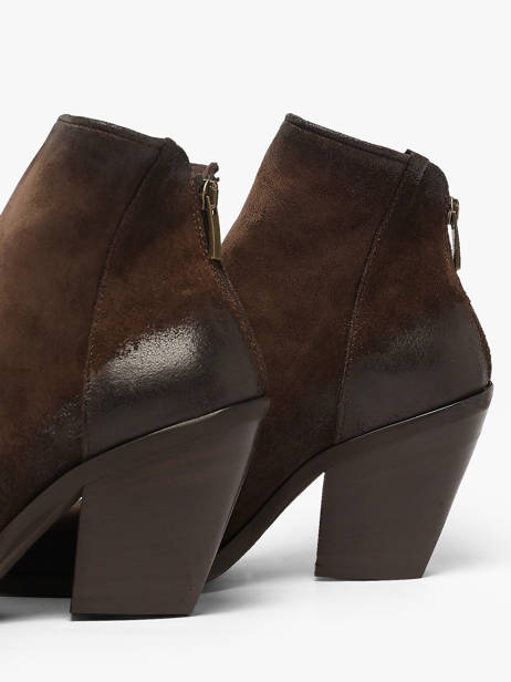 Santiago Laarzen Met Hak Uit Leder Metisse Bruin women XD2416 ander zicht 2