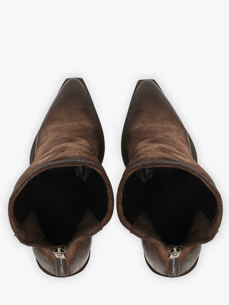 Santiago Laarzen Met Hak Uit Leder Metisse Bruin women XD2416 ander zicht 3