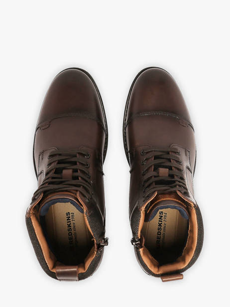 Boots Uit Leder Redskins Bruin men SPICY2 ander zicht 3