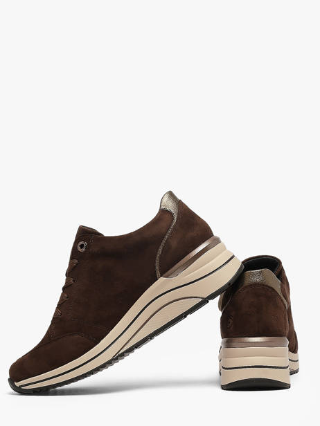 Sneakers Met Platformzool Uit Leder Remonte Bruin women 25 ander zicht 2
