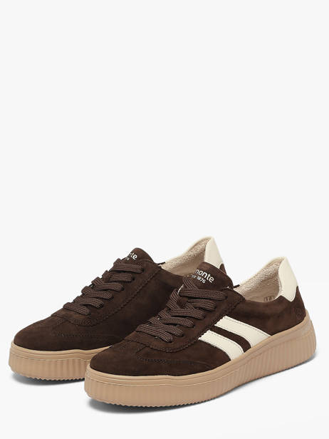 Sneakers Uit Leder Remonte Bruin women 25 ander zicht 1