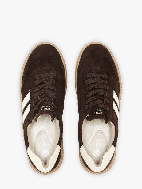 Sneakers Uit Leder Remonte Bruin women 25 ander zicht 3