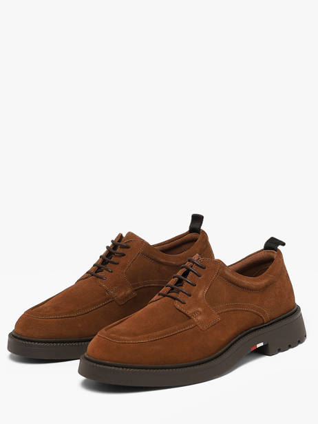 Derby Veterschoenen Uit Leder Tommy hilfiger Bruin men 5980GVQ ander zicht 1