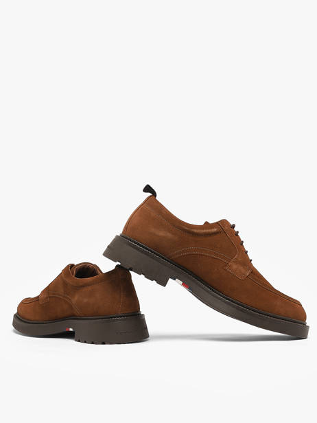 Derby Veterschoenen Uit Leder Tommy hilfiger Bruin men 5980GVQ ander zicht 2