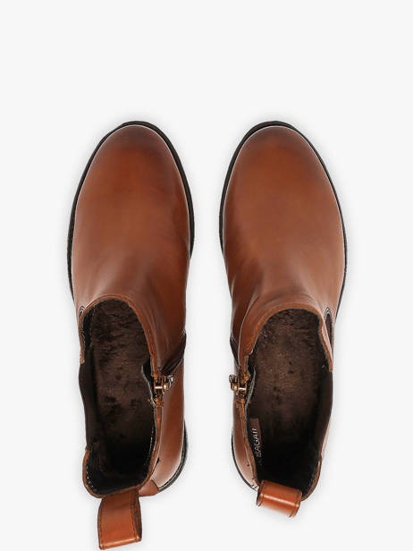Chelsea Boots Uit Leder Tt. bagatt Bruin women FS3A4000 ander zicht 3