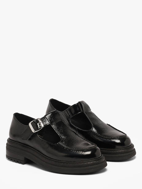 Derby Veterschoenen Uit Leder We do Zwart women CO11411 ander zicht 1