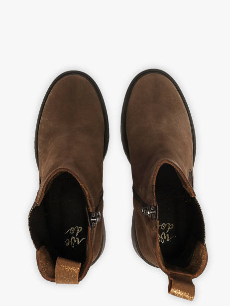 Enkellaarzen Met Hak Uit Leder We do Bruin women CO90098 ander zicht 3