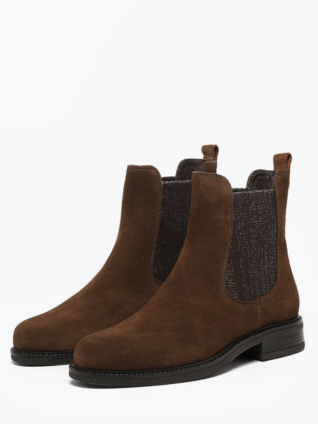 Chelsea Boots Uit Leder We do Bruin women CO90087 ander zicht 1