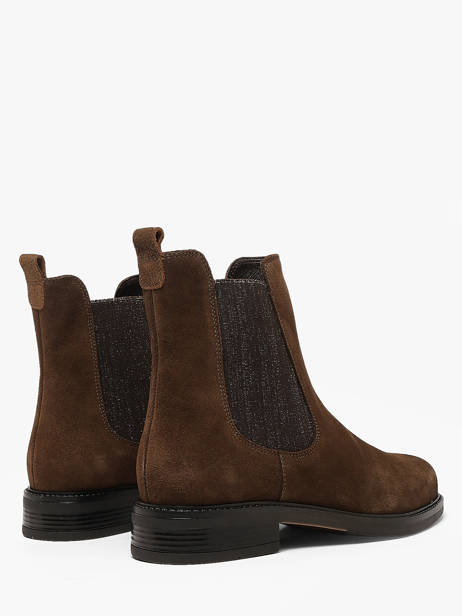 Chelsea Boots Uit Leder We do Bruin women CO90087 ander zicht 2