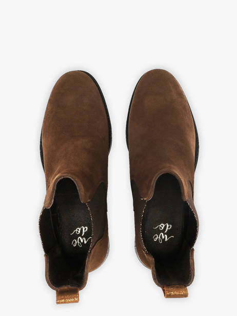 Chelsea Boots Uit Leder We do Bruin women CO90087 ander zicht 3