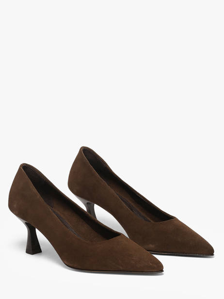 Pumps Met Naaldhak Uit Leder We do Bruin women CO55406B ander zicht 1