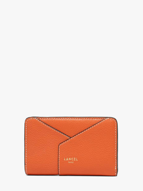 Portefeuille Enveloppe Leder Lancel Oranje enveloppe A13710